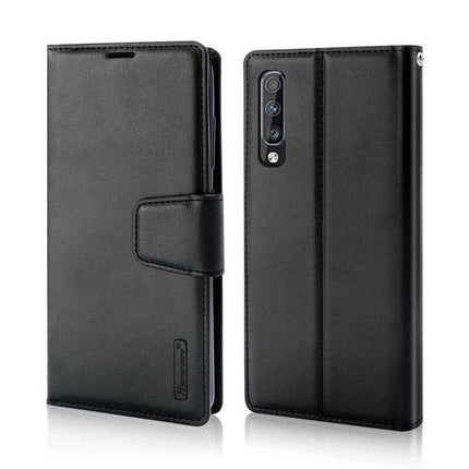 Hanman Wallet Leather Case Cover For Galaxy A36 5G/ A56 5G - Black - GR Phones