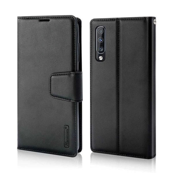 Hanman Wallet Leather Case Cover For Galaxy A36 5G/ A56 5G - Black - GR Phones