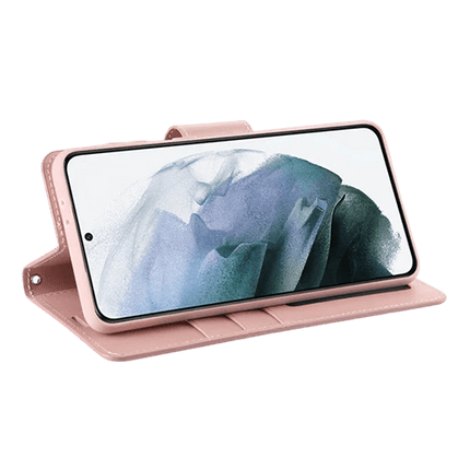 Hanman Wallet Leather Case Cover For Galaxy S23 FE - Rose Gold - GR Phones
