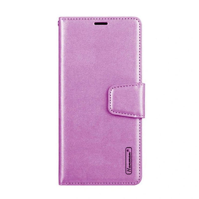 Hanman Wallet Leather Case Cover For Galaxy S24 FE - Purple - GR Phones