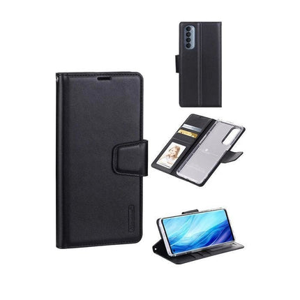 Hanman Wallet Leather Case Cover For Galaxy S24 FE - Purple - GR Phones