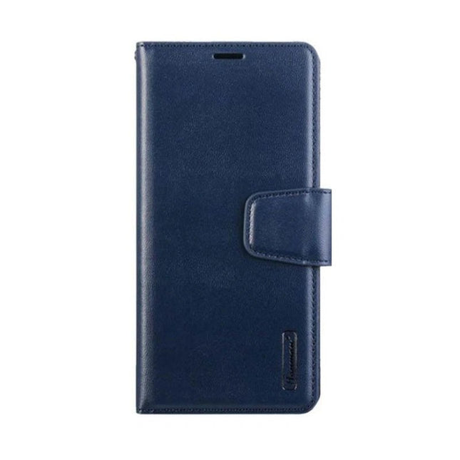 Hanman Wallet Leather Case Cover For Galaxy S25 FE - Navy - GR Phones
