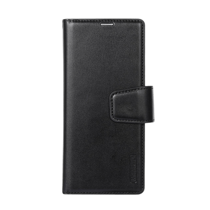 Hanman Wallet Leather Case Cover For Galaxy Z Fold 5 - Black - GR Phones