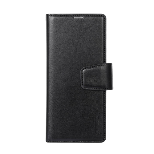 Hanman Wallet Leather Case Cover For Galaxy Z Fold 5 - Black - GR Phones