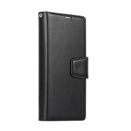 Hanman Wallet Leather Case Cover For Galaxy Z Fold 5 - Black - GR Phones