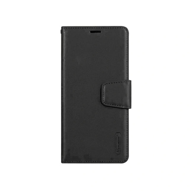 Hanman Wallet Leather Case Cover For Google Pixel 7A - Black - GR Phones
