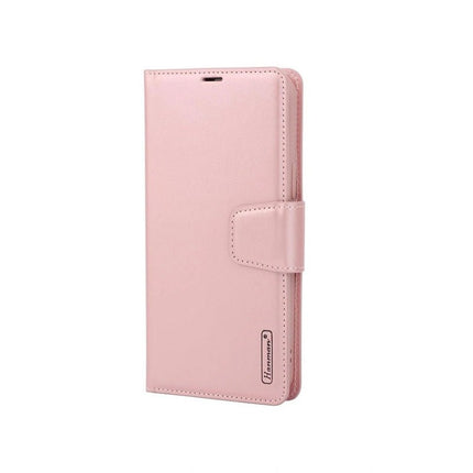 Hanman Wallet Leather Case Cover for iPhone 16 - Rose Gold - GR Phones