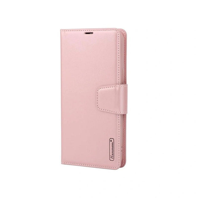 Hanman Wallet Leather Case Cover for iPhone 16 - Rose Gold - GR Phones