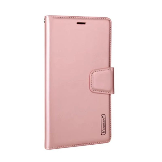Hanman Wallet Leather Case Cover for Oppo Find X8 Pro - Rose Gold - GR Phones