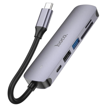 Hoco USB - C 6 - in - 1 Multi - Function Converter HB28 - GR Phones