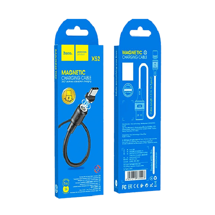 HOCO X52 Sereno USB - C Magnetic Charging Cable - Black - GR Phones