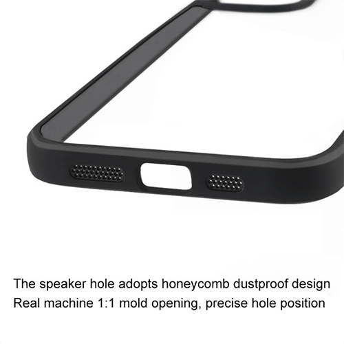 Hybrid Transparent Case with Metal Camera frame for iPhone 16 Plus - White - GR Phones