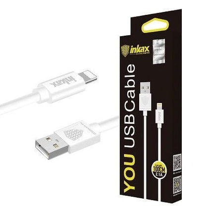 Inkax Lightning USB 2.1A Cable – Model CK - 01 - IP - GR Phones