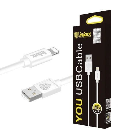 Inkax Lightning USB 2.1A Cable – Model CK - 01 - IP - GR Phones