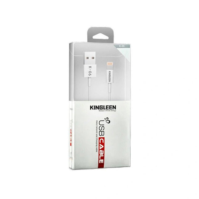 IOS Lightning 2.1A Kingleen Data Cable 1 Meter - K06 - GR Phones