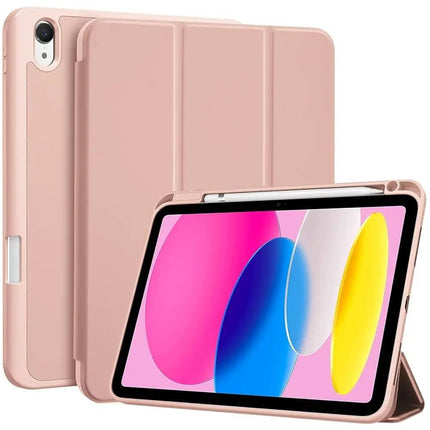 iPad 10th/ 11th Gen Smart Fold Case with Pencil Holder - Rose Gold - GR Phones
