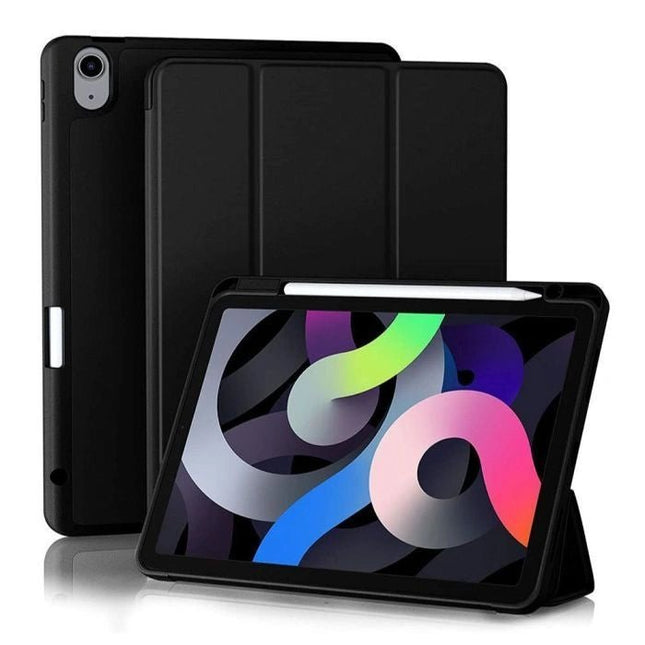 iPad Mini 6/ A17 Pro Smart Fold Case with Pencil Holder - Black - GR Phones