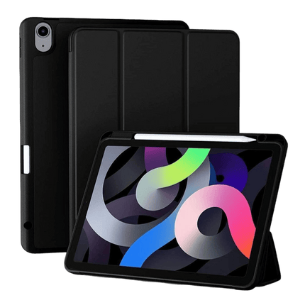 iPad Pro 11 2018/2020/2021/Air 4/ Air 5 Smart Fold Case Cover with Pencil Holder - Black - GR Phones