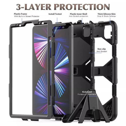 iPad Pro 11 inch 2024 Heavy Duty Survivo Case - Black - GR Phones