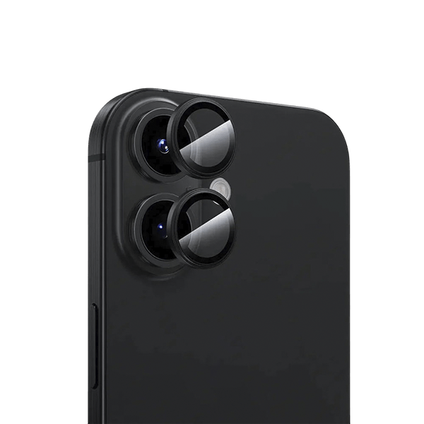 iPhone 17 Aluminum Alloy Camera Lens Cover Protector - Black - GR Phones