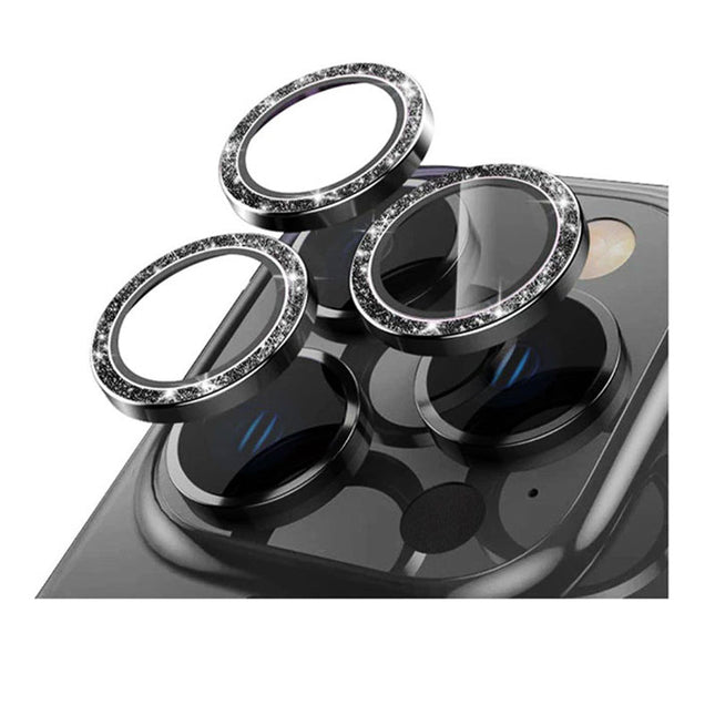iPhone 17 Diamond Camera Lens Cover Protector - Black - GR Phones