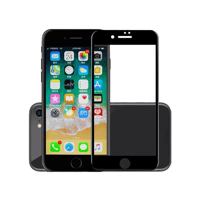 iPhone 6 / 6s Full Cover Curve Edge Tempered Glass Protector - Black - GR Phones