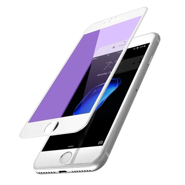 iPhone 8 / 7 Full Cover 9D Curve Tempered Glass Protector - White - GR Phones