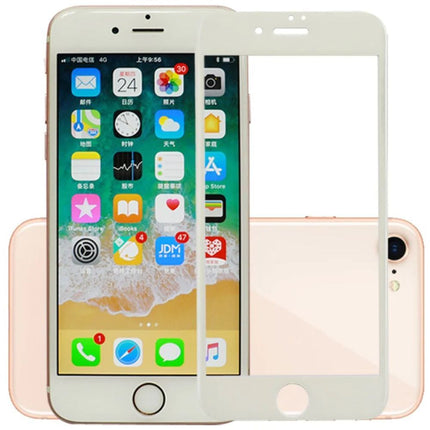 iPhone 8 Plus / 7 Plus Full Cover Tempered Glass Protector - White - GR Phones