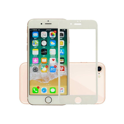 iPhone 8 Plus / 7 Plus Full Cover Tempered Glass Protector - White - GR Phones