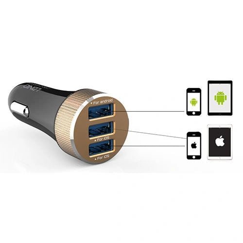 LDNIO 3 in 1 USB Car Charger 5.1A DL - C50 (No Cable) - GR Phones