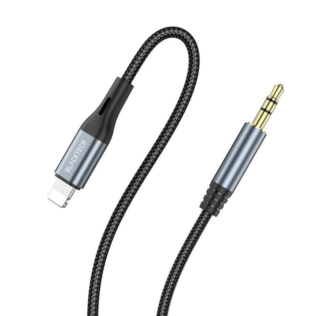 Lightning to AUX Braided Super Tough Cable 100cm DUP03L - GR Phones