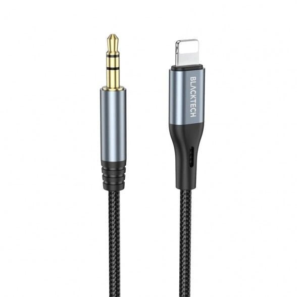 Lightning to AUX Braided Super Tough Cable 100cm DUP03L - GR Phones