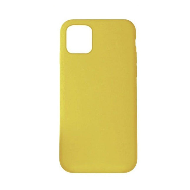 Liquid Silicone Soft Phone Case Cover for iPhone 11 - Yellow - GR Phones