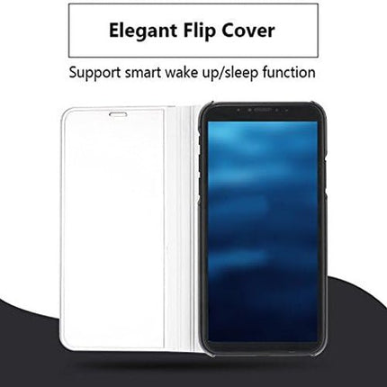 Luxury Mirror Flip Stand Clear Case Cover for iPhone X / XS - Gold - GR Phones