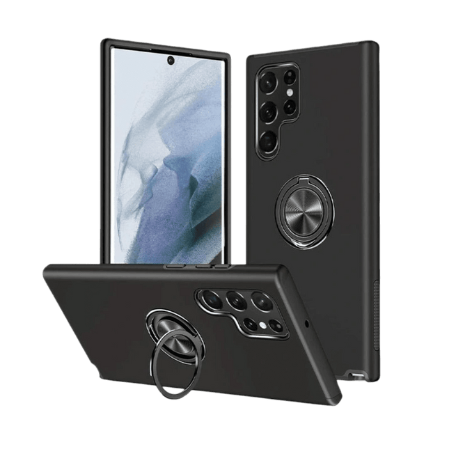 Magnetic Ring Stand Hybrid Case Cover For Galaxy S25 Ultra - GR Phones