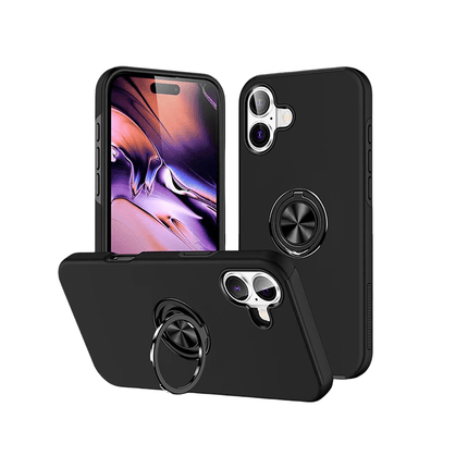 Magnetic Ring Stand Hybrid Case Cover For iPhone 16 - GR Phones