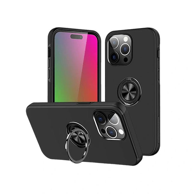 Magnetic Ring Stand Hybrid Case Cover For iPhone 16 Pro Max - GR Phones