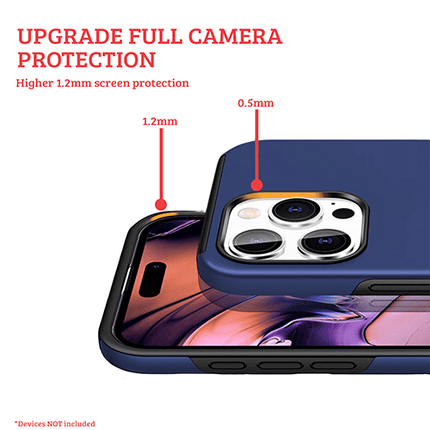 Magnetic Ring Stand Hybrid Case Cover For iPhone 16 Pro Max - Pink - GR Phones