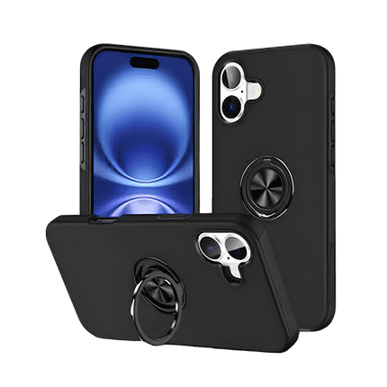 Magnetic Ring Stand Hybrid Case Cover For iPhone 17 - GR Phones