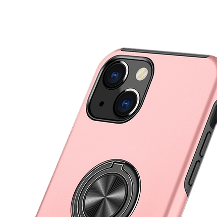 Magnetic Ring Stand Hybrid Case Cover For iPhone 7/ 8/ SE 2020 - 2022 - Pink - GR Phones