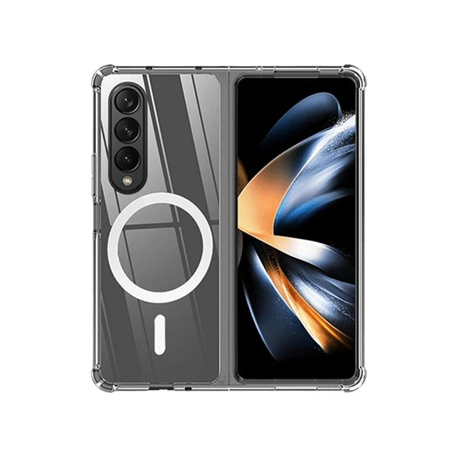 Magsafe Slim Shockproof Ultra Thin Clear Case For Galaxy Z Fold 4 - Transparent - GR Phones