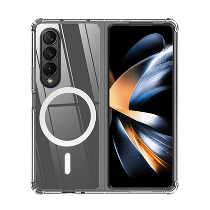 Magsafe Slim Shockproof Ultra Thin Clear Case For Galaxy Z Fold 4 - Transparent - GR Phones