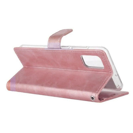 Mercury Blue Moon Diary Leather Case Cover For Galaxy A73 5G - Rose Gold - GR Phones