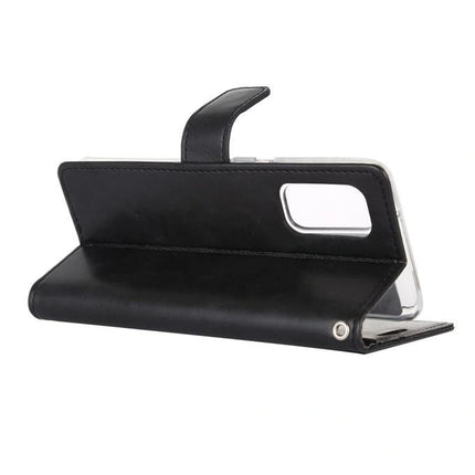 Mercury Blue Moon Diary Leather Case Cover For Galaxy S20 Plus - Black - GR Phones