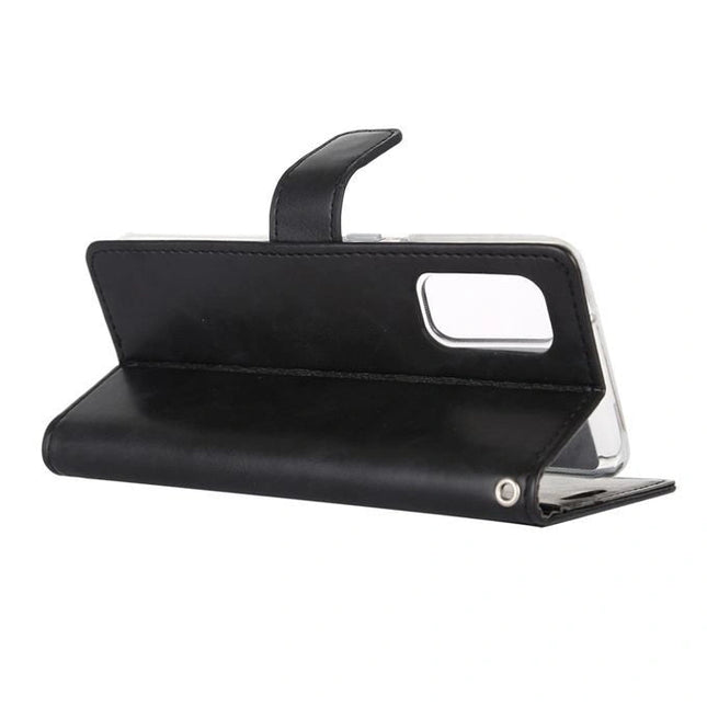 Mercury Blue Moon Diary Leather Case Cover For Galaxy S20 Plus - Black - GR Phones