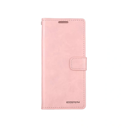 Mercury Blue Moon Diary Leather Case Cover For Galaxy S24 FE-Rose Gold