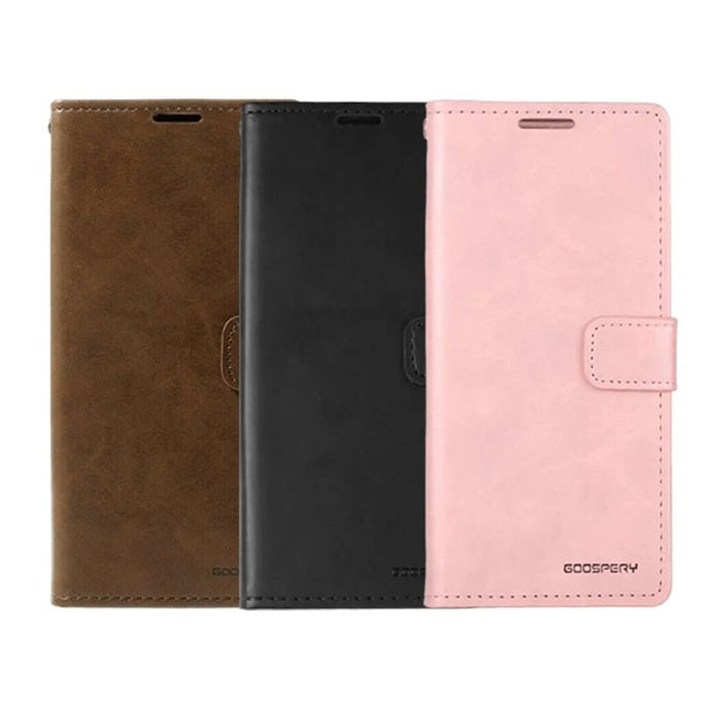 Mercury Blue Moon Diary Leather Case Cover For Galaxy S24/ S25 - GR Phones