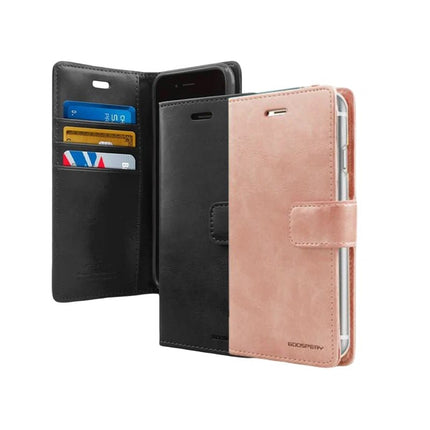 Mercury Blue Moon Diary Leather Case Cover For iPhone 16 - GR Phones