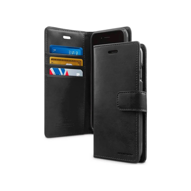 Mercury Blue Moon Diary Leather Case Cover For iPhone 16 Pro