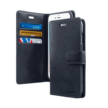 Mercury Blue Moon Diary Wallet Leather Case Cover For Galaxy A22 4G - GR Phones